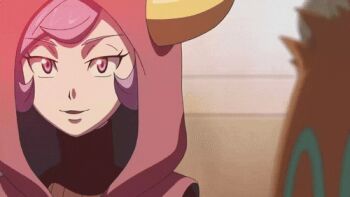 animated animated_gif camerupt courtney_(pokemon) courtney_(pokemon_oras) fake_horns gen_3_pokemon horns lowres nintendo pokemon pokemon_(creature) pokemon_generations pokemon_oras purple_eyes purple_hair team_magma yandere