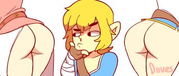 1boy 2girls androgynous animated animated_gif ass blonde_hair blood bouncing_ass champion&#039;s_tunic_(zelda) diives link multiple_girls nintendo nosebleed paid_reward pale_skin patreon_reward pointy_ears princess_zelda pussy the_legend_of_zelda the_legend_of_zelda:_breath_of_the_wild