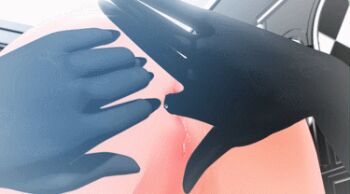 1boy 1futa 3d anal anal_fingering androgynous animated animated_gif anus ass bare_shoulders blue_eyes blush breasts censored fingering futa_with_male futanari futarino_tobari gaping hikari_onanie long_hair lowres lying male_penetrated mimia_cute nude orange_hair penis prostate_milking shota