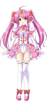 Rule 34 | 1girl, ahoge, aoi masami, arty cherry, blush, bow, breasts, chest jewel, cleavage, cleavage cutout, clothing cutout, dress, elbow gloves, frills, full body, game cg, gloves, hair bow, hair ribbon, harukaze mai (tsmg nao!), highres, jewelry, large variant set, leotard, long hair, looking at viewer, magical girl, medium breasts, non-web source, official art, open mouth, pink eyes, pink hair, puffy sleeves, ribbon, shoes, short sleeves, showgirl skirt, solo, standing, tachi-e, thighhighs, tiara, transparent background, ts magical girl nao, twintails, variant set, white gloves, white thighhighs