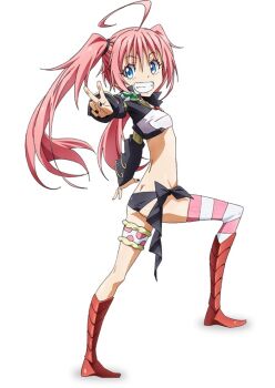 1girl ass butt_crack milim_nava official_art pink_hair smile source_request tagme tensei_shitara_slime_datta_ken