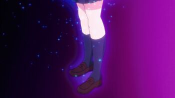 1girl 2022 20s animated animated_gif blue_hair bow breasts bunnywalker collar expressionless long_hair nozaki_yuu petite pink_eyes red_bow saimin_seishidou school_uniform shirt shoes skirt small_breasts socks solo sparkle standing t-rex_(animation_studio) tagme very_long_hair wavy_hair white_collar white_shirt wind window