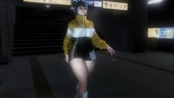 3d absurdres alternate_costume animated highres li-fen street_fighter street_fighter_6 subway_station tagme video virt-a-mate walking