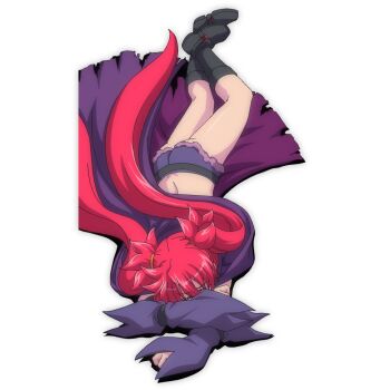 1girl arcana_heart arcana_heart_3 ass game_cg official_art red_eyes red_hair scharlachrot short_shorts shorts