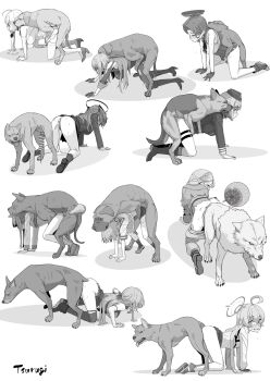 6+girls after_vaginal ahoge all_fours animal_ears animal_penis ass-to-ass_penetration bar_censor bestiality blue_archive boots braid breasts capelet censored clothed_sex clothes_pull crossover cum cum_in_pussy cumdrip dog dog_penis doggystyle dungeon_meshi elf fingerless_gloves furen_e_lustario garrison_cap girls&#039;_frontline gloves greyscale hair_between_eyes hair_intakes halo hat hetero high-waist_skirt high_heels highres holo hoshino_(blue_archive) huge_ahoge impregnation kantai_collection large_breasts long_hair long_sleeves marcille_donato mechanical_halo military_hat military_uniform miniskirt monochrome mp40_(girls&#039;_frontline) multiple_girls nijisanji pants pants_pull penis pleated_skirt pointy_ears selvaria_bles senjou_no_valkyria_(series) sex sex_from_behind shirt skirt sleeveless sleeveless_shirt socks spice_and_wolf tail tatsuta_(kancolle) tatsuta_kai_ni_(kancolle) thighhighs tsurugi_(the_horizon) two_side_up vaginal virtual_youtuber wolf_ears wolf_girl wolf_tail yuuka_(blue_archive)