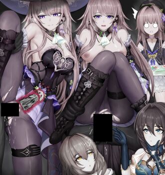 artist_request breasts censored clothed_sex copyright_request cum cum_in_pussy grabbing_another&#039;s_ankles herta_(honkai:_star_rail) herta_(puppet)_(honkai:_star_rail) highres honkai:_star_rail honkai_(series) medium_breasts noi_(artist) pantyhose ruan_mei_(honkai:_star_rail) self-upload sex sex_from_behind sitting sitting_on_lap sitting_on_person source_request standing standing_sex stelle_(honkai:_star_rail) the_herta_(honkai:_star_rail) thigh_strap torn_clothes torn_pantyhose trailblazer_(honkai:_star_rail) x-ray