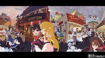 6+girls absurdres alice_margatroid alternate_costume animal animal_ears animal_hat animal_on_head antennae antlers arm_over_shoulder ascot asymmetrical_wings baby_animal backpack bag balloon banknote bat_wings bird bird_ears bird_on_head bird_wings black_bow black_bowtie black_dress black_hair black_hairband black_thighhighs black_wings blonde_hair blue_bow blue_dress blue_eyes blue_hair blue_hat blue_kimono blue_shirt blue_skirt blue_tabard blue_vest boots bow bowtie braid breasts brown_eyes brown_gloves brown_hair brown_hat brown_horns brown_pantyhose building bun_cover camera cape cash_register cat_ears cellphone checkered_clothes checkered_skirt chen chick cirno cleavage cloak closed_eyes closed_mouth cloud cloudy_sky clownpiece collared_shirt commentary_request cone_horns contemporary copyright_name crescent crescent_hat_ornament crossed_arms crystal daiyousei dalachi_(headdress) detached_sleeves detached_wings disembodied_head doll double_bun dragon_girl dragon_horns dress dro_(eveveb_414) drum dual_persona eating eye_contact eyeball fairy fairy_wings flandre_scarlet flip_phone floating floppy_ears flower flying food fox_ears fox_girl fox_mask fox_tail frilled_bow frilled_hair_tubes frilled_hat frills frog_hair_ornament fruit fujiwara_no_mokou fumo_(doll) futatsuiwa_mamizou gap_(touhou) glasses gloves goutokuji_mike gradient_hair green_bow green_eyes green_hair green_hat green_shirt green_skirt green_vest grey_hair grey_hoodie hagoromo hair_bobbles hair_bow hair_bun hair_ornament hair_ribbon hair_rings hair_stick hair_tubes hairband hakurei_reimu hand_on_own_cheek hand_on_own_face haniwa_(statue) haniyasushin_keiki hat hat_bow hat_ornament hat_ribbon hata_no_kokoro headless headscarf hecatia_lapislazuli heterochromia highres hijiri_byakuren himekaidou_hatate himemushi_momoyo hinanawi_tenshi hitodama holding holding_bag holding_balloon holding_brush holding_camera holding_phone holding_plate holding_shirt holding_tripod holding_umbrella holding_unworn_clothes holding_unworn_hat holding_wrench hong_meiling hood hoodie horikawa_raiko horn_ornament horn_ribbon horns hoshiguma_yuugi houjuu_nue houraisan_kaguya ibaraki_kasen ibuki_suika ice ice_wings iizunamaru_megumu imaizumi_kagerou inaba_tewi instrument inubashiri_momiji izayoi_sakuya japanese_clothes jester_cap jiangshi joutouguu_mayumi junko_(touhou) kaenbyou_rin kaku_seiga kamishirasawa_keine karakasa_obake kawashiro_nitori kazami_yuuka kicchou_yachie kijin_seija kimono kirisame_marisa kiseru knee_boots kochiya_sanae komeiji_koishi komeiji_satori konpaku_youmu konpaku_youmu_(ghost) korean_commentary kudamaki_tsukasa kurokoma_saki leaf leaf_hair_ornament letterboxed letty_whiterock long_hair long_sleeves looking_at_another lunasa_prismriver lyrica_prismriver maple_leaf mask mask_on_head matara_okina merlin_prismriver mirror miyako_yoshika mob_cap money mononobe_no_futo moriya_suwako mouse_ears mouse_girl mouse_tail multicolored_clothes multicolored_hair multicolored_hairband multicolored_wings multiple_girls multiple_tails mystia_lorelei nagae_iku nazrin nippaku_zanmu niwatari_kutaka no_headwear ofuda on_head one_side_up oni onozuka_komachi open_clothes open_mouth open_vest orange_hair orange_sleeves orange_tabard outdoors outstretched_arms painting_(action) pants pantyhose patchouli_knowledge peach peach_hat_ornament phone pink_dress pink_eyes pink_hair pink_skirt plaid_clothes plaid_skirt plaid_vest plant plate playing_games pointing pointing_up pointy_ears pointy_hair polka_dot_headwear pom_pom_(clothes) potted_plant purple_cape purple_eyes purple_hair purple_hat purple_skirt purple_tabard purple_umbrella rabbit_ears rabbit_girl rabbit_tail raccoon_ears raccoon_girl raccoon_tail rainbow_hairband red_ascot red_bow red_bowtie red_cloak red_eyes red_hair red_hairband red_hat red_horns red_pants red_ribbon red_scarf red_skirt red_vest reisen_udongein_inaba reiuji_utsuho remilia_scarlet ribbon ribbon-trimmed_bow ribbon_trim ritual_baton rock_paper_scissors rumia saigyouji_yuyuko scarf scythe sekibanki selfie semi-rimless_eyewear shameimaru_aya shanghai_doll shawl sheep_horns shiki_eiki shirt shop siblings side_braid side_ponytail single_braid sisters sitting skirt skirt_set sky small_horns smartphone smile smoking_pipe snake_hair_ornament snow snowing streaked_hair striped_clothes striped_dress sun_symbol sunflower suspenders sweatdrop tabard tail taking_picture tatara_kogasa tate_eboshi tenkyuu_chimata thighhighs third_eye third_eye_on_chest tokin_hat tongue toramaru_shou touhou toutetsu_yuuma toyosatomimi_no_miko triangular_headpiece tripod turtle_shell twin_braids twintails two-tone_hair two_side_up umbrella under-rim_eyewear underworld_(ornament) uno_(game) unworn_hat unworn_headwear unworn_shirt usami_sumireko vambraces vertical-striped_clothes vertical-striped_dress very_long_hair vest white_hair white_hat white_shirt winged_hat wings witch_hat wolf_ears wolf_girl wolf_tail wrench wriggle_nightbug wrist_cuffs yagokoro_eirin yakumo_ran yakumo_yukari yasaka_kanako yellow_ascot yellow_dress yellow_eyes yellow_flower yellow_horns yellow_shirt yin_yang yorigami_jo&#039;on yorigami_shion zombie_pose zun