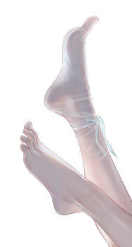 1girl absurdres barefoot far_side feet feet_up foot_focus highres legs original simple_background solo toenails toes white_background