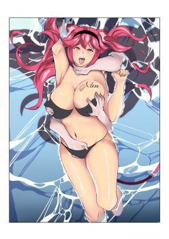 1girl 4others ahegao animal_ears arm_up artist_name asphyxiation bikini blush breasts eyelashes feet_out_of_frame fingering fingering_from_behind floating grabbing_another&#039;s_breast grabbing_from_behind groping hand_around_neck hand_up indie_virtual_youtuber kenseialexx large_breasts lion_ears lion_girl lion_tail long_hair lunaria_ayaren masochism matching_hair/eyes multiple_others navel open_mouth other_with_female red_eyes red_hair rolling_eyes solo_focus strangling swimsuit tail tears teeth tongue tongue_out upper_teeth_only virtual_youtuber water