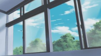 00s 1girl animated animated_gif black_hair blue_bow blush bow bowtie breasts brown_eyes convenient_censoring embarrassed gluteal_fold green_skirt kotegawa_yui leaf leaf_censor long_hair medium_breasts miniskirt necktie no_panties pleated_skirt school_uniform screencap shirt short_sleeves skirt solo sweater to_love-ru white_shirt wind wind_lift window yellow_sweater