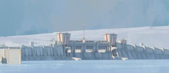 3d chinese_commentary chise_huixing_denixi commentary_request day defensive_wall highres no_humans original outdoors scenery winter