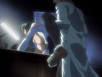 00s 1boy 1girl 2004 age_difference animated animated_gif ass back bent_over bible_black bible_black_new_testament blush bouncing_breasts breasts breasts_out closed_eyes clothed_sex clothes_lift doggystyle green_hair lab_coat large_breasts leg_lift leg_up long_sleeves nipples older_male_and_younger_female open_clothes open_mouth panties_around_leg rape school_uniform sex sex_from_behind shin_bible_black shirt shirt_lift shoes short_hair table tagme teacher_and_student thighhighs white_shirt