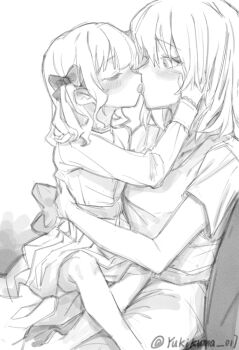 Rule 34 | 2girls, bang dream!, bang dream! it's mygo!!!!!, highres, misumi uika, multiple girls, short hair, tagme, togawa sakiko, translation request, yukikuma (yukikuma 018), yuri