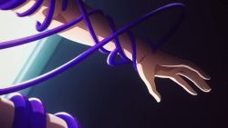 1girl animated anime_screenshot arm_grab armor ass back backboob barefoot blonde_hair blue_dress boots bra breasts butt_crack cleavage closed_eyes collarbone completely_nude dress earrings engage_kiss full_moon habit hair_between_eyes highres jewelry large_breasts leg_grab long_hair long_sleeves moon navel nude nun open_mouth panties red_armor restrained sharon_holygrail sky sound stomach tentacles thighhighs thighhighs_pull thighs underboob underwear undressing unworn_boots unworn_bra unworn_dress unworn_panties unworn_thighhighs video white_bra white_panties white_thighhighs