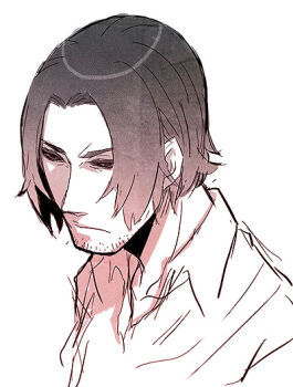 bantrain black_sclera colored_sclera facial_hair gambit male_focus marvel simple_background sketch stubble togatsuko x-men