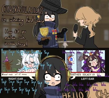 Rule 34 | 9/11, a second plane has hit the x (meme), absurdres, ahoge, animal ear fluff, animal ears, black hair, blue eyes, blue hair, bow, breasts, brown hair, centurii-chan, centurii-chan (character), cleavage, crown, dress, drooling, fang, fox ears, fox girl, fox tail, google docs, hair ornament, headphones, highres, indie virtual youtuber, japanese clothes, kimono, large breasts, long hair, meme, mouth drool, multicolored hair, multiple girls, open mouth, original, purple eyes, rima evenstar, rima evenstar (rima 2.0), saliva, short hair, smile, smug alana, snowflake hair ornament, streaked hair, tail, virtual youtuber, wall-eyed, white hair, world trade center