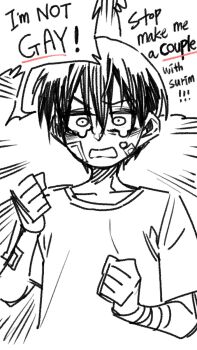 1boy angry bags_under_eyes bandage_on_face bandaged_wrist bandages bandaid bandaid_on_cheek bandaid_on_face crying crying_with_eyes_open denial english_text greyscale hair_between_eyes highres lee_hoon male_focus monochrome parkgee sanpaku sketch solo suicide_boy tears white_background wrist_wrap