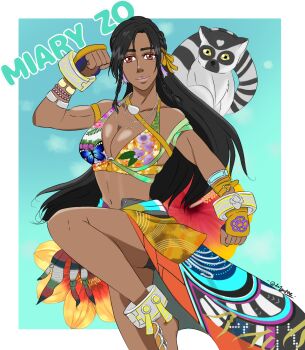 1girl breasts dark-skinned_female dark_skin highres large_breasts miary_zo tekken tekken_8