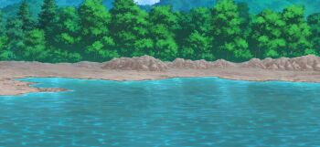 caustics day forest game_cg lake nature no_humans non-web_source official_art outdoors scenery touhou touhou_gensou_eclipse tree