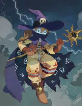 Rule 34 | digimon, digimon (creature), gloves, hat, skull, wizard, wizard hat, wizarmon