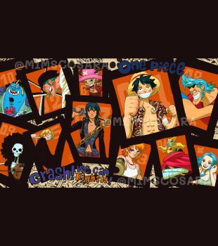 Rule 34 | 3girls, 6+boys, abs, afro, bandana, black bandana, black hair, black jacket, blonde hair, blue eyes, blue hair, blue skin, brook (one piece), chest tattoo, colored skin, commentary, crossed arms, english commentary, franky (one piece), green hair, hat, highres, holding, holding instrument, holding sword, holding violin, holding weapon, instrument, jacket, jinbe (one piece), long hair, medium hair, mimscosara, monkey d. luffy, multiple boys, multiple girls, nami (one piece), nefertari vivi, nico robin, one piece, orange background, orange hair, pompadour, roronoa zoro, sanji (one piece), short hair, sideburns, skeleton, sogeking, straw hat, straw hat pirates, sword, tattoo, tony tony chopper, usopp, violin, weapon