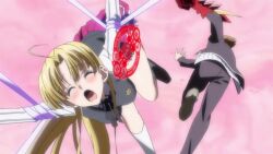 4girls ahoge animated anime_screenshot asia_argento belly_dancer bikini black_capelet black_corset black_pants blonde_hair blue_eyes blush bouncing_breasts breasts brown_hair capelet cat_hair_ornament cleavage closed_eyes clothes_lift collarbone corset covered_erect_nipples curvy demon_girl groin hair_ornament harem_outfit high_school_dxd highleg highleg_bikini highres himejima_akeno huge_breasts hyoudou_issei kuoh_academy_school_uniform large_breasts long_hair long_sleeves lots_of_jewelry micro_bikini multiple_girls navel open_mouth panties pants red_hair red_shirt red_skirt restrained rias_gremory school_uniform shirt side-tie_bikini_bottom skirt skirt_lift small_breasts sound stomach subtitled swimsuit tagme thick_thighs thighs toujou_koneko underboob underbust underwear video white_shirt wide_hips yellow_eyes