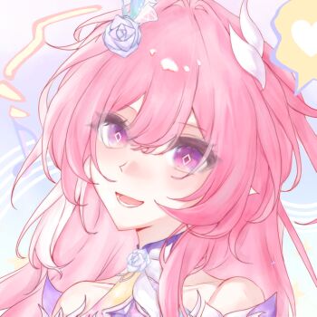 Rule 34 | 1girl, bare shoulders, commentary request, cyrene (demiurge) (honkai: star rail), cyrene (honkai: star rail), diamond-shaped pupils, diamond (shape), elf, flower, hair flower, hair ornament, highres, honkai: star rail, honkai (series), long hair, looking at viewer, multicolored hair, pink hair, pointy ears, purple eyes, smile, soistesimmer61231, solo, symbol-shaped pupils, two-tone hair, very long hair, white hair