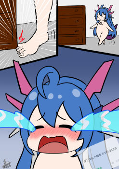 absurdres closet crying duel_masters duel_masters_play&#039;s highres pain stubbing_toe wato_(watto1005)