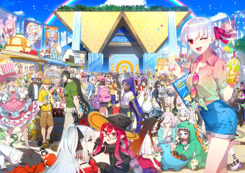 6+boys 6+girls abigail_williams_(fate) aesc_(exhibition_attire)_(fate) aesc_(exhibition_attire)_(fate)_(cosplay) aesc_(fate) aesc_(rain_witch)_(fate) ahnenerbe_shop_uniform alessandro_di_cagliostro_(fate) altera_(fate) altera_the_santa_(fate) anastasia_(fate) aozaki_aoko arthur_pendragon_(fate) artoria_pendragon_(fate) artoria_pendragon_(lancer)_(fate) asclepius_(fate) ashiya_douman_(fate) assassin_(fate/zero) baker_nemo_(fate) baobhan_sith_(exhibition_attire)_(fate) baobhan_sith_(fate) baobhan_sith_(fate)_(cosplay) baobhan_sith_(swimsuit_pretender)_(third_ascension)_(fate) bartholomew_roberts_(fate) bedivere_(fate) beni-enma bhima_(fate) blonde_hair blue_hair blue_sky blush book braid braided_ponytail breasts c.i.e.l_(fate) caenis_(fate) camera captain_nemo_(fate) carmilla_(fate) cerejeira_elron character_request ciel_(tsukihime) con_(fate) cosplay cup dark-skinned_female dark-skinned_male dark_skin edward_teach_(fate) engineer_nemo_(fate) ereshkigal_(fate) fate/grand_order fate_(series) female_assassin_(fate/zero) florence_nightingale_(fate) food_stand francis_drake_(fate) fujimaru_ritsuka_(female) fujimaru_ritsuka_(male) gawain_(fate) goredolf_musik habetrot_(fate) hair_ribbon hans_christian_andersen_(fate) hassan_of_serenity_(fate) hassan_of_the_shining_star_(fate) hibino_hibiki highres huyan_zhuo_(fate) ibaraki_douji_(fate) james_moriarty_(archer)_(fate) jingle_abel_meuniere kama_(comiket_104)_(fate) kama_(fate) kama_(teenager)_(fate) katsuragi_chikagi katsushika_hokusai_(fate) kijo_kouyou_(fate) kijo_kouyou_(third_ascension)_(fate) knights_of_the_round_table_(fate) koyanskaya_(fate) kuonji_alice kyokutei_bakin_(fate) large_breasts larva_tiamat_(fate) larva_tiamat_(first_ascension)_(fate) leonardo_da_vinci_(fate) leonardo_da_vinci_(fate/grand_order) leonardo_da_vinci_(rider)_(fate) long_hair long_sleeves looking_at_viewer lost_robin_rondo marie_antoinette_(fate) marie_antoinette_alter_(fate) marine_nemo_(fate) martha_(fate) mash_kyrielight medium_hair meltryllis_(fate) melusine_(exhibition_attire)_(fate) melusine_(fate) miyamoto_iori_(fate) miyamoto_musashi_(fate) morgan_le_fay_(fate) multiple_boys multiple_girls murasaki_shikibu_(fate) mysterious_executor_c.i.e.l_(fate) nemo_(fate) nero_claudius_(fate) nurse_nemo_(fate) oberon_(fate) oda_nobunaga_(fate) oda_nobunaga_(maou_avenger)_(fate) old old_man olga_marie_animusphere one_eye_closed open_mouth osakabehime_(fate) passionlip_(fate) paul_bunyan_(fate) pink_hair professor_nemo_(fate) queen_draco_(beast_vi/s)_(fate) queen_draco_(fate) rainbow rani_k_(fate) red_eyes redrop revision ribbon robin_hood_(fate) sei_shounagon_(fate) sessyoin_kiara shizuki_soujuurou short_hair short_sleeves sky smile ereshkigal_(swimsuit_beast)_(fate) ste-kun_(fate) suitcase taisui_xingjun_(fate) tawara_touta_(fate) tezcatlipoca_(fate) tiamat_(fate) tokyo_big_sight tomoe_gozen_(fate) tristan_(fate) u-olga_marie ushi_gozen_(fate) ushiwakamaru_(fate) van_gogh_(fate) white_hair william_shakespeare_(fate) yamato_takeru_(fate) yang_guifei_(fate) yui_shousetsu_(fate) zhang_jue_(fate)