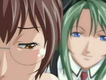 00s 1boy 2005 4girls animal_ears animated arms_behind_back bare_shoulders bible_black bible_black_only blonde_hair blue_eyes blush bouncing_breasts breasts brown_hair changing_room closed_eyes collarbone eyelashes fellatio forced from_above glasses green_hair hair_ornament hand_on_another's_head hetero irrumatio ito_mika kneeling kobayashi_shinobu large_breasts long_hair mikimoto multiple_girls necktie nipples nonogusa_miyuki open_mouth oral penis rabbit_ears red_hair saliva school school_swimsuit school_uniform shiny_skin short_hair sound spread_legs swimsuit tagme twintails uncensored veins veiny_penis video