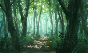 commentary_request day foliage forest ginho highres nature no_humans original outdoors scenery tree