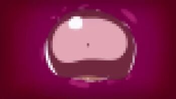 1boy 1girl abujan anal animated animated_gif anime_screenshot anus black_sclera bouncing_testicles breasts bright_pupils censored colored_sclera fat_mons folded full_nelson held_up large_breasts mosaic_censoring musume_(yuunama) purple_hair reverse_suspended_congress sex sex_from_behind tagme testicles white_pupils yuusha_no_kuse_ni_namaiki_da