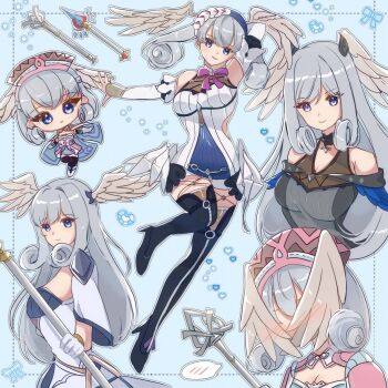 blue_eyes blush full_body highres melia_antiqua staff xenoblade_chronicles:_future_connected xenoblade_chronicles_(series) xenoblade_chronicles_1 xenoblade_chronicles_3 zer00han