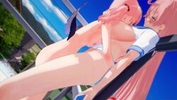 1futa 1girl 3d age_difference animated blue_archive breasts cellphone completely_nude cum cum_in_pussy ejaculation futa_with_female futanari hanako_(blue_archive) highres implied_futanari koharu_(blue_archive) large_breasts loli miniskirt multiple_views nipples nude orgasm phone pink_hair sex skirt small_breasts sound tagme video white_skirt