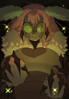 Rule 34 | 1girl, antennae, arthropod girl, breasts, colored sclera, diana oreo, flaina (diana oreo), highres, insect girl, large breasts, long hair, moth antennae, moth girl, orange hair, original, ringed eyes, very long hair