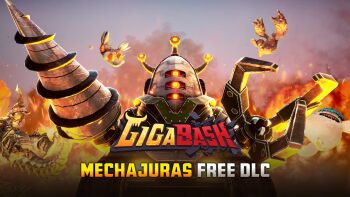 alien antennae character_name claws copyright_name dinosaur dragon drill elemental_(creature) embers english_text extra_eyes fighting_game fire giant giant_monster giant_robot gigabash glowing glowing_eyes glowing_veins gorogong grappling_hook highres horns kaiju lava_elemental mecha mechajuras monster no_humans no_pupils official_art orange_eyes passion_republic_games pincers pincers_(tool) pipijuras rawa red_eyes robot rock_elemental rocket_drill sharp_teeth smoke space_monster supervillain tail teeth veins video_game weapon woolley