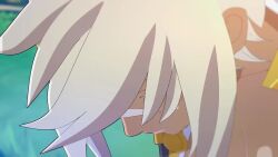 1boy 1girl amplected animated assisted_exposure audible_speech blazblue bullet_(blazblue) dark-skinned_female dark_skin english_audio penis sound tagme uncensored video