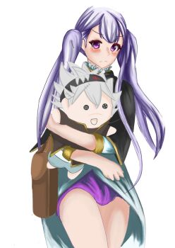 1girl asta_(black_clover) black_clover doll noelle_silva plushie twintails