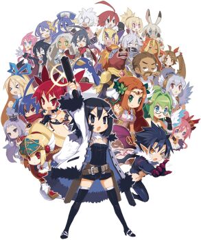 &gt;_&lt; 6+boys 6+girls :d :o absolutely_everyone adell_(disgaea) ahoge akutare_(disgaea) almaz_von_almadine_adamant alvitr_(yurudorashiru) animal_ears annotated antenna_hair arm_up asagiri_asagi bare_pectorals belt black_eyes black_gloves black_hair black_legwear black_shirt black_shorts blonde_hair blue_bow blue_eyes blue_hair bow braid breasts brown_hair circlet cleavage coat creature crown demon_girl disgaea etna_(disgaea) everyone fingerless_gloves flonne flonne_(archangel) freyja_(yurudorashiru) glasses gloves green_eyes green_hair grey_hair gun hair_bow hair_intakes hair_ornament harada_takehito hat helmet hildr_(yurudorashiru) judas_(yurudorashiru) killia_(disgaea) laharl long_hair looking_at_viewer makai_senki_disgaea makai_senki_disgaea_2 makai_senki_disgaea_3 makai_senki_disgaea_4 makai_senki_disgaea_5 makai_wars mao_(disgaea) messy_hair mist_(yurudorashiru) multicolored_hair multiple_boys multiple_girls no_nose odin_(yurudorashiru) official_art olrun_(yurudorashiru) open_mouth orange_eyes orange_hair pandora_(yurudorashiru) pants pectorals pink_hair pointy_ears ponytail prinny purple_eyes purple_hair rabbit_ears randgridr_(yurudorashiru) red_eyes red_hair rozalin sapphire_rhodonite seraphina_(disgaea) shirt short_hair shorts sleipnir_(yurudorashiru) smile star_(symbol) star_in_eye surtr_(yurudorashiru) sweatdrop symbol_in_eye tan thighhighs transparent_background twintails two-tone_hair unut_(yurudorashiru) valkyrie_(yurudorashiru) valvatorez_(disgaea) vulcanus_(disgaea_4) weapon white_coat white_hair x_hair_ornament yurudorashiru