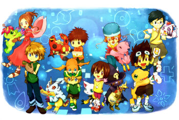 Rule 34 | 3girls, 5boys, agumon, bird, bug, cat, digimon, digimon (creature), gabumon, glasses, gomamon, ishida yamato, izumi koshiro, kido jo, multiple boys, multiple girls, palmon, patamon, piyomon, reptile, tachikawa mimi, tailmon, takaishi takeru, takenouchi sora, tentomon, wings, yagami hikari, yagami taichi