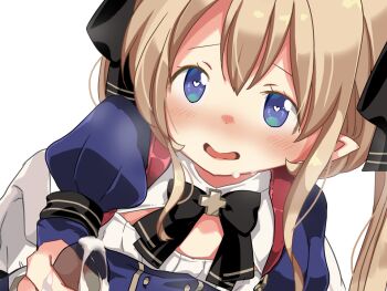 Rule 34 | 1boy, 1girl, after handjob, angel, angel wings, ariel (oukoku no shugo tenshi), black bow, blue dress, blue eyes, blush, bow, breasts, brown hair, cleavage cutout, clothing cutout, cum, cum on body, dress, facial, feathered wings, game cg, hair between eyes, handjob, heart, heart in eye, heavy breathing, hikaru (sgst), juliet sleeves, large variant set, long hair, long sleeves, looking at viewer, non-web source, open mouth, oukoku no shugo tenshi, penis, pointy ears, precum, puffy sleeves, raised inner eyebrows, see-through body, sidelocks, simple background, small breasts, smile, sweat, symbol in eye, tareme, transparent background, twintails, underbust, variant set, very long hair, white wings, wings