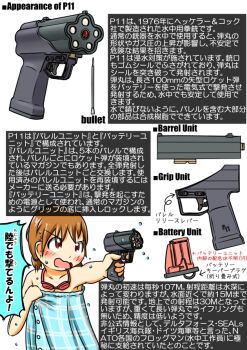 1girl 7.62x36mm_dm101_underwater_rocket-fueled_dart 7.62x36mm_rocket-fueled_dart ammunition ammunition_focus ammunition_name ammunition_profile battery blush brown_hair captive-piston_ammunition captive_ammunition chart dart diagram electronic_firearm english_text flechette gun h&amp;k_p11 handgun heckler_&amp;_koch horizontal_magazine information_sheet japanese_text military_cartridge minipat minipat_(sketch_wall) mixed-language_text multiple-barrel_gun needle needlegun original pepper-box pepper-box_pistol pistol red_eyes rocket-assisted_projectile rocket_(projectile) rocket_gun rocket_launcher rocket_pistol science sidearm smoothbore steel_(metal) supercavitating_ammunition text_focus towel translation_request underwater_firearm volley_gun weapon weapon_focus weapon_name weapon_profile weird_guns_of_the_world
