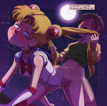 1boy 1girl age_difference ass bishoujo_senshi_sailor_moon blush brother_and_sister hetero incest pantiesoflegend sailor_moon sex shota siblings tsukino_shingo