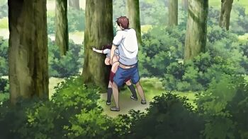 10s 1boy 1girl 2018 animated ass assisted_exposure bent_over blush bouncing_breasts breasts breasts_out brother_and_sister brown_hair censored clothes_lift clothes_pull doggystyle erection groping groping_breast gym_shirt gym_shorts gym_uniform hanging_breasts hetero incest large_breasts mayu_(nee_shiyo) mosaic_censoring navel nee_shiyo outdoors panties pants pants_pull panty_pull penis pubic_hair public_indecency public_nudity queen_bee_(animation_studio) school sex sex_from_behind shaded_face shirt shorts siblings sound spread_legs stealth_sex tagme takuya_(nee_shiyo) tree twintails underwear vaginal video