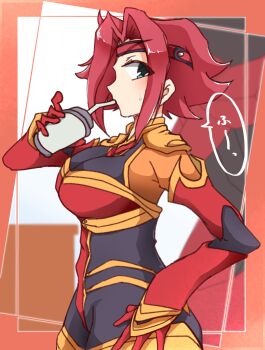 1girl absurdres artist_request blue_eyes breasts code_geass highres kouzuki_kallen large_breasts red_hair solo