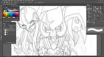 Rule 34 | 3girls, angel, angel girl, angewomon, bancholilimon, digimon, highres, lilamon, mask, multiple girls, scar, smile, valentine