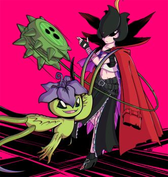 Rule 34 | alraumon, bancholilimon, banchou, delinquent, digimon, digimon (creature), fairy, flower, monster girl, petals, plant, plant girl, reptile, sharp teeth, teeth