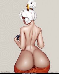 1girl 3d animated artist_name ass breasts butt_crack covered_erect_nipples curvy glasses gluteal_fold groin hair_bun hair_ornament high_heels huge_ass jiggle large_breasts long_hair looping_animation multiple_views nintendo nipples purah red_eyes revealing_clothes rushzilla shiny_skin short_hair tagme the_legend_of_zelda the_legend_of_zelda:_tears_of_the_kingdom thick_thighs thighs video white_hair wide_hips