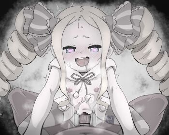 1boy 1girl age_difference all_fours arm_support assertive_female bar_censor beatrice_(re:zero) big_hair blurry blurry_background blush bow butterfly-shaped_pupils capelet censored cleft_of_venus clitoral_hood clothed_female_nude_male completely_nude cowgirl_position dot_nose drill_hair drooling erect_clitoris erection excited eyebrows eyelashes feet_out_of_frame flat_chest forehead from_above fur-trimmed_capelet fur_scarf fur_trim girl_on_top greyscale hair_bow hetero highres knees_up leaning_forward loli long_hair long_sidelocks looking_at_viewer lying monochrome motion_lines naughty_face navel nipples nose_blush nude on_back open_mouth oversleepergirl penis pointless_censoring pov pov_crotch pussy re:zero_kara_hajimeru_isekai_seikatsu riding saliva scarf sepia sex shiny_skin sidelocks size_difference solo_focus spot_color spread_legs squatting squatting_cowgirl_position stomach_bulge straddling striped_bow striped_clothes striped_thighhighs sweat symbol-shaped_pupils teeth testicles thighhighs twin_drills unusual_pupils upper_teeth_only vaginal veins veiny_penis