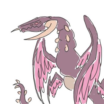 davewaterfalls dragon dragon_horns feathered_wings fire_emblem fire_emblem_awakening grima_(fire_emblem) horns nintendo simple_background sketch wings